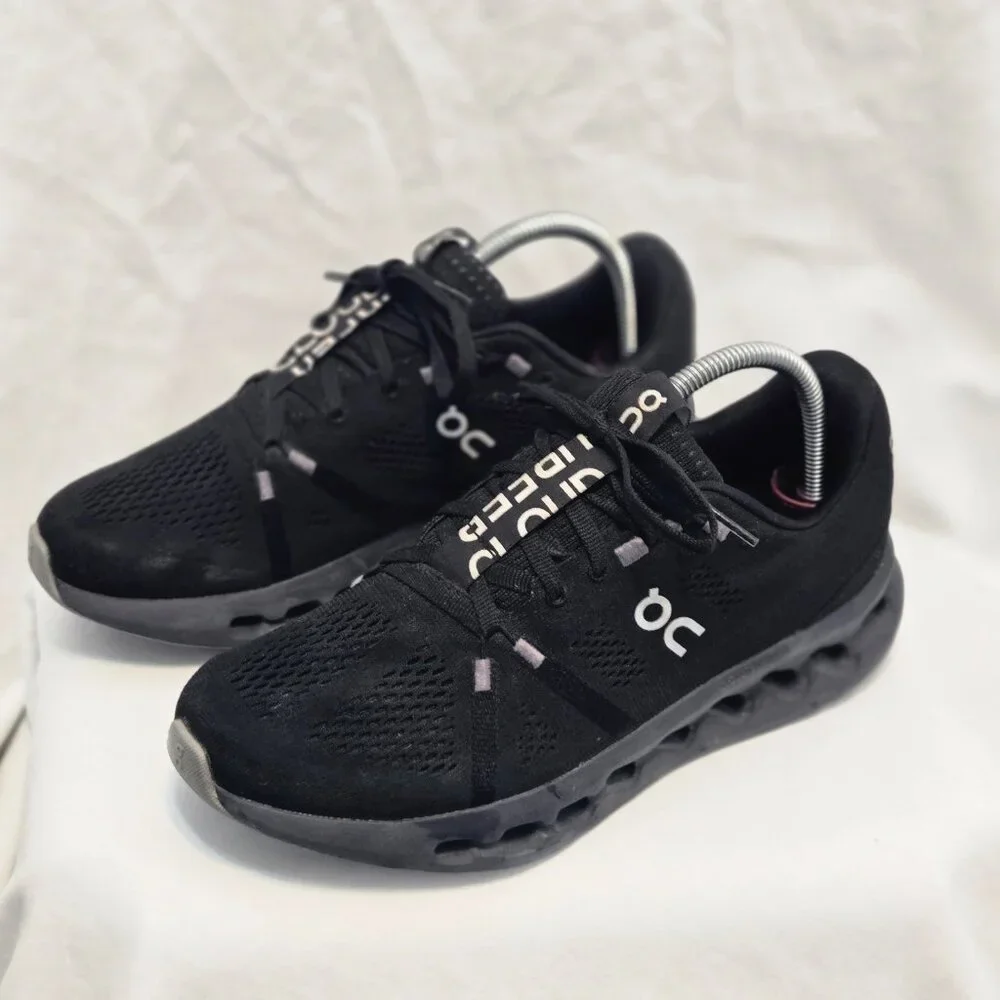 On Running Cloudsurfer All Black 3WD10440485 Womens Running Shoes Sz 10 - Picture 2 of 10